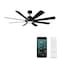 Modern Forms Fans Aura Indoor or Outdoor Smart Ceiling Fan 2700-3000-4000-5000K LED in Matte Black FR-W2303-60L-MB - alternate 1
